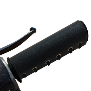 Black Color Faux Leather universal grip cover for scooter and Motorcycles