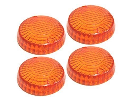Trafficater indicator glass amber color set of four   For Royal Enfield Motorcycle