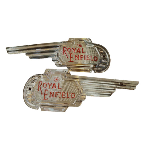 Brass Petrol Tank Motiff For Royal Enfield Motorcycle old Standard Model