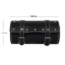 Load image into Gallery viewer, Leatherette Tool Bag with belt Black color For Royal Enfield Motorcycle