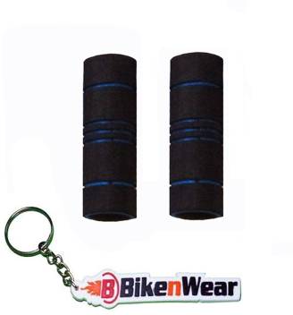 Foam Grip Cover Black And Blue Shade With BikeNwear Key Chain