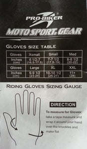 Pro Biker Half Finger Riding Gloves (Black)