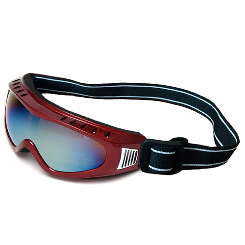 Colored  Riding Googles with Maroon Frame