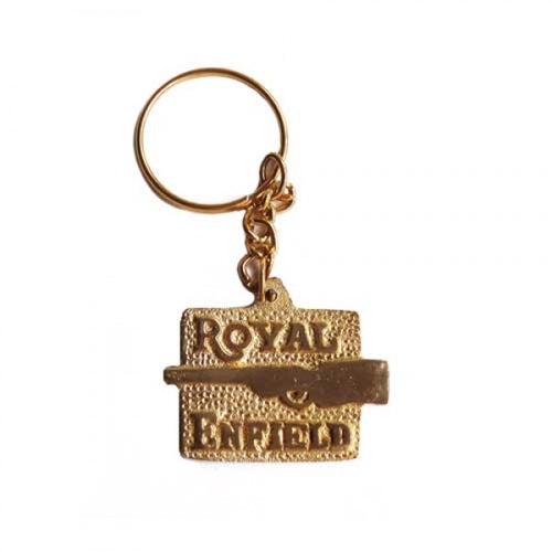 Brass Key Chain Royal Enfield & Gun Symbol For Motorcycle