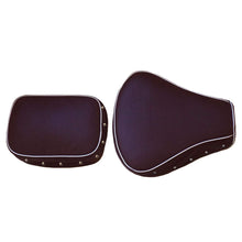 Load image into Gallery viewer, Leatherette Seat Cover Black With Foam Button &amp; Piping For Royal Enfield Classic Modal
