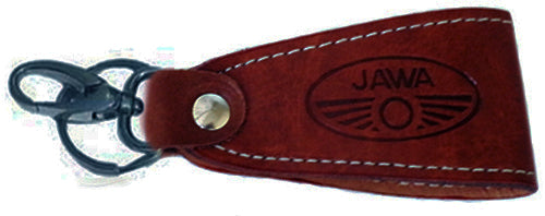 Jawa Motorcycle Customized Leather Key Chain with Hook