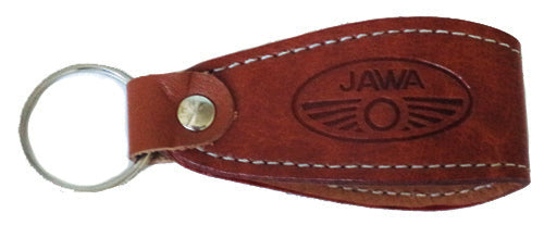 Jawa Motorcycle Customized Leather Key Chains Keyrings