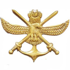 Brass Ashoka Decal With Wing, Eagle & Sword Service Before Self Emblem For Royal Enfield Motorcycle
