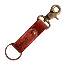 Load image into Gallery viewer, Jawa Customized Leather Key Chain Keyrings with brass Hook and ring