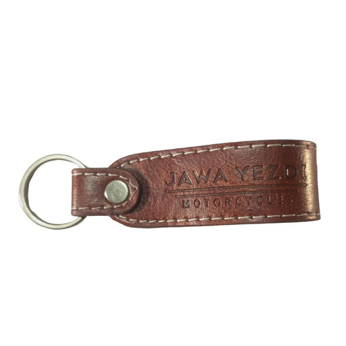 Jawa yezdi customized Leather Key Chain