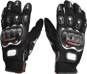 Pro Biker Biking Gloves (Black)