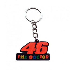 Rubber 46 The Doctor Key Chain For Motorcycles & Cars