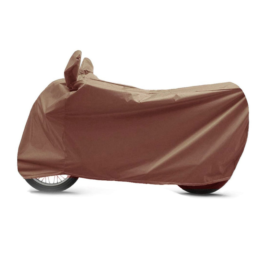 BikeNwear Heavy Duty Water Proof Body Cover for Yamaha Motorcycle Brown