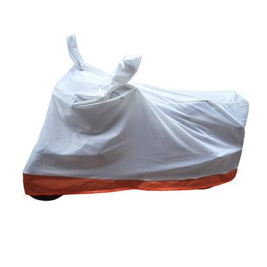 BikeNwear Economy Dual Color Universal Body Cover-White Orange