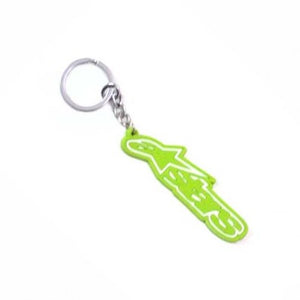 Rubber Alpinstar Green Key Chain For Motorcycles