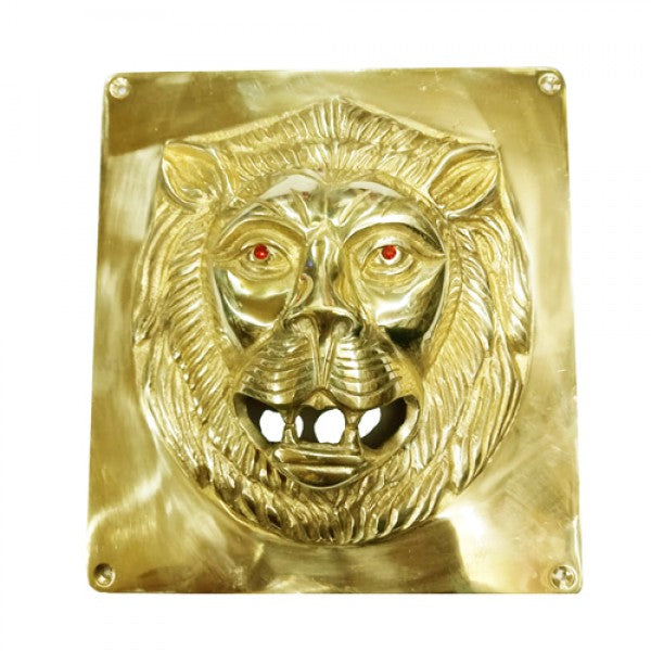 Brass Battery Cover Lion Face For Royal Enfield Motorcycle