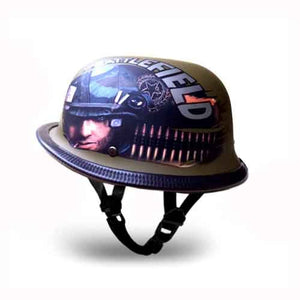German Style Battle Field Mat Khaki Helmet
