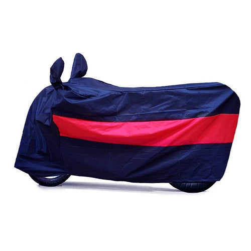 BikeNwear Light Weight Water Proof Body Cover for Yamaha Motorcycle Dual Color Dark Blue Red