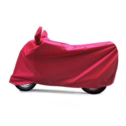 BikeNwear Light Weight Water Proof Body Cover for Bajaj Motorcycle Red
