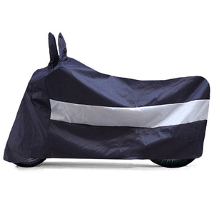BikeNwear Light Weight Water Proof Body cover for KTM Motorcycles Dual Color Dark Blue white