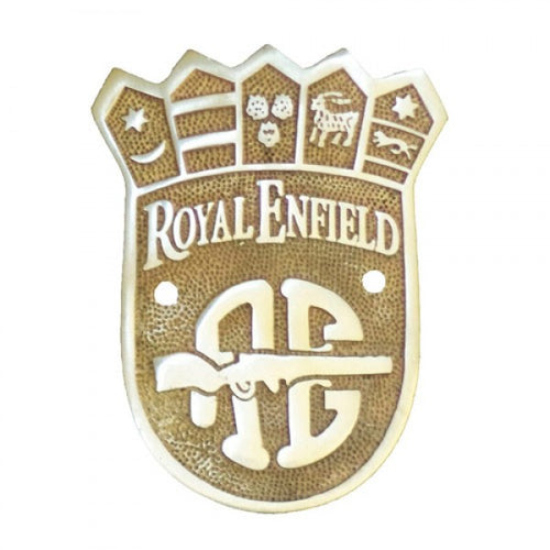 Brass Crown RE Logo For Royal Enfield Motorcycle