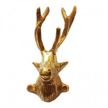 Load image into Gallery viewer, Brass Hiran Deer Face Decal For Royal Enfield Motorcycle