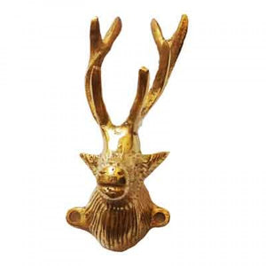 Brass Hiran Deer Face Decal For Royal Enfield Motorcycle