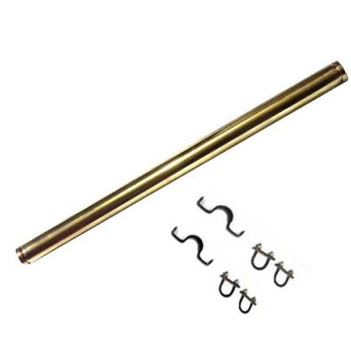 Brass Straight Design Crash Bar Leg Guard Universal Fitting For Royal Enfield Motorcycle
