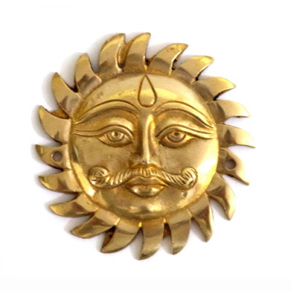Brass Sun God Symbol Decal For Motorcycle