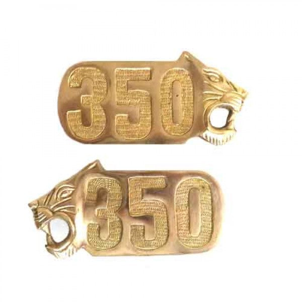 Brass Tool Box Motif 350 with Lion Face For Royal Enfield Motorcycle