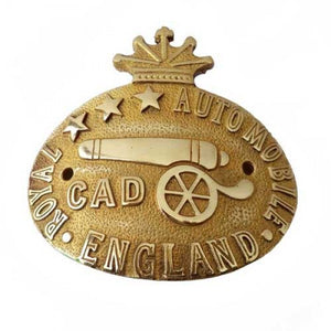 Brass Rear Mudguard CAD Decal Badge For Royal Enfield Motorcycle