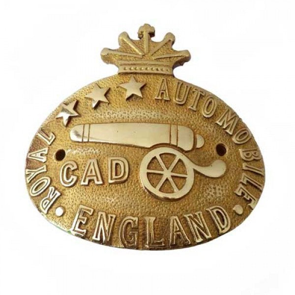 Brass Rear Mudguard CAD Decal Badge For Royal Enfield Motorcycle