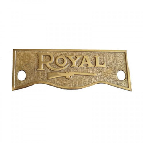 Brass Crown Plate For Royal Enfield Motorcycle