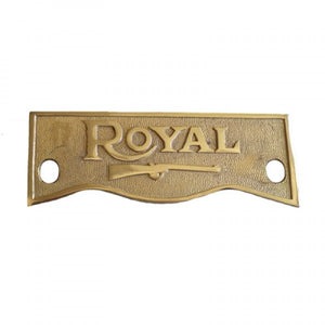 Brass Crown Plate For Royal Enfield Motorcycle