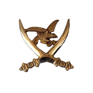 Brass Eagle With Sword Emblem For Royal Enfield Motorcycle