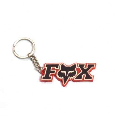 Rubber Black Red Fox Key Chain For Motorcycles
