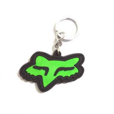 Rubber Green Fox Key Chain For Motorcycles