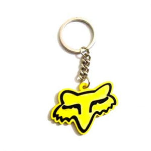 Rubber Yellow Fox Key Chain For Motorcycles