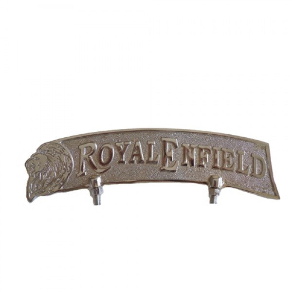 Chromed Brass Front Mudguard Plate Side Tiger Face Symbol For Royal Enfield Motorcycle