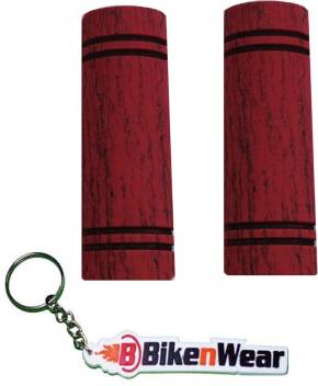 Copy of Foam Grip Cover RED Color With BikeNwear Key Chain
