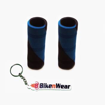 Foam Grip Cover Blue And Brown Design With BikeNwear Key Chain