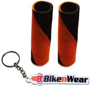 Foam Grip Cover Red And Black Color With BikeNwear Key Chain
