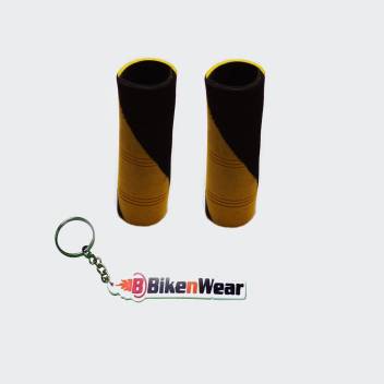 Foam Grip Cover Black And Yeiiow Design Color And  Design With BikeNwear Key Chain