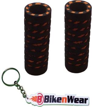 Foam Grip Cover Brown And orange Color With BikeNwear Key Chain