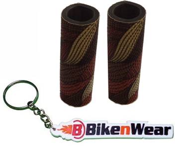 Foam Grip Cover Malti  Color Light Shade  With BikeNwear Key Chain