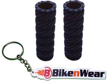 Foam Grip Cover Dark Blue Color With BikeNwear Key Chain