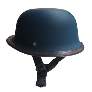 German Style Mat Blue Half Helmet
