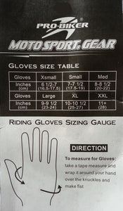 Pro Biker Half Finger Riding Gloves (Red)