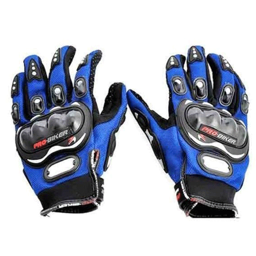 Pro Biker Riding Gloves (Blue)
