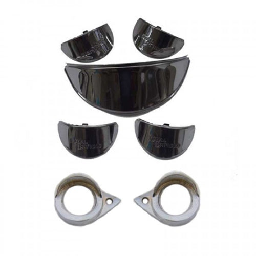 Aluminium Head Light Indicator Shade Set With Pilot Lamp For Royal Enfield Motorcycle